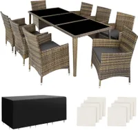 Rattan Sitzgruppe Menorca mit Aluminiumgestell
