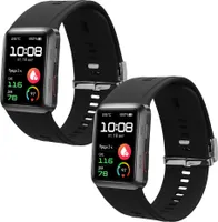 kwmobile Ersatzarmband kompatibel mit Huawei Watch D Armband - Fitnesstracker Band aus Silikon in Schwarz