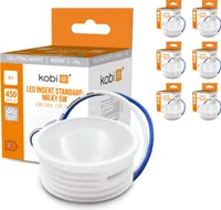 LED Insert Modul flach Neutralweiß 4000K 450lm 230V 5W für Einbaustrahler MR16 Ersatz Ø 50mm Einbauleuchten Rahmen Leuchtmittel Abstrahlung für Standard Einbaustrahler Ultra flach nur 24mm