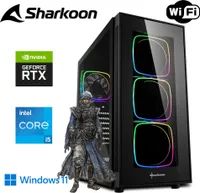 Gaming PC - Intel i5 - GeForce RTX 3060 - 32GB  RAM - 1TB M.2 SSD - SHARKOON RGB Gehäuse mit gehärtetem Glas - WLAN - Windows 11 Pro - Gamer PC