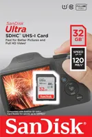 SanDisk Ultra 32GB SDHC Memory Card 120MB/s
