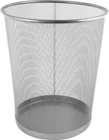 Papierkorb / Durchmesser: ca. 29,5cm / Höhe: 34cm / Farbe: silber