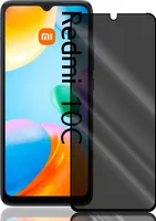 Anti Spy Panzer Folie für Xiaomi Redmi 10C Privacy Displayschutzfolie Sichtschutz Glasfolie Schutzglas