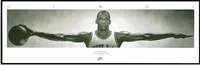 Michael Jordan Wings  gerahmt Rahmenfarbe Schwarz matt