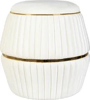 Hocker Britteny 200 Elfenbein / Gold