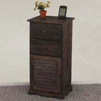 Komoda z szufladami, 81x40x32cm, styl shabby, vintage ~ brązowy