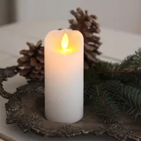 Świeca Led woskowa GLOW biała 12,5cm
