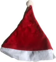 Weihnachtsmütze - Weihnachtsmannmütze - Nikolausmütze rot mit Bommel 4 er Pack
