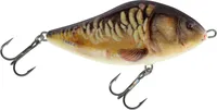 Salmo Slider Jerkbait Wobbler , Salmo Farben:Supernatural Mirror Carp, Länge/Gewicht/Laufverhalten/Tauchtiefe:12cm / 60g / schwimmend / 1.0m-2.0m