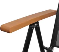vidaXL 9-tlg. Garten-Essgruppe Aluminium Schwarz