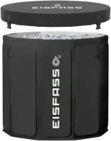 Eisfass® Easy neue Version Original Premium Eisbad für Zuhause XL (80cm Ø x 75cm, 250L) - Kältetherapie Eistonne für Kryotherapie, Sportler & Anfänger