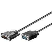 DVI-I/VGA Full HD Kabel, vernickelt, 2 m
