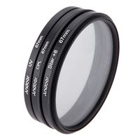 67mm Filtersatz UV + CPL + Stern 8 Punkt Filter Kit mit Tasche fuer Canon Nikon Sony DSLR-Kamera-Objektiv