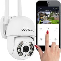 Overmax Camspot 4.0 PTZ - Vonkajšia monitorovacia kamera IP - nočný režim 40 m - Wi-Fi otočná kamera 350/90 stupňov - obojsmerný zvuk