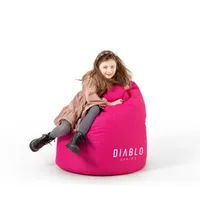 Diablo Kindersitzsack mit Füllung Sitzsack Gaming Sessel Beanbag Farbe: Rosa