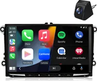 4+64G Android 13 Carplay Autorádio GPS Navi WIFI 4G BT DAB+ SWC USB FM RDS Für VW GOLF 5 6 Touran Tiguan Passat Seat Jetta 8-Kern +KAM