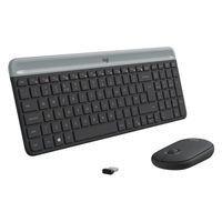 Logitech Slim Wireless Keyboard and Mouse Combo MK470 clavier USB QWERTY Anglais Graphit