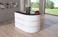 Recepční stůl Cento TYP1 bílý / antracitový