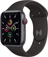 Apple Watch SE LTE Space Grey 44mm Bransoleta sportowa Czarny MYF02, Stan:Dobry