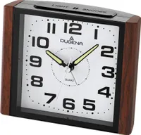 DUGENA 4460592 Wecker Alarm Analog Holzoptik schwarz