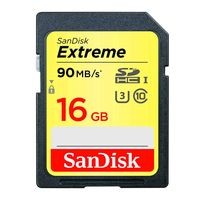 SANDISK SDHC Extreme 16GB 90MB/s UHS-I V30 U3 C10