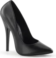 DOMINA-420 Devious Damen High Heels Pumps Stilettoabsatz schwarz Echtleder