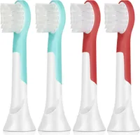 BMK Kinderzahnbürsten für Philips Sonicare (ab 4-6 Jahre), 4 Stück - kompatibel mit Philips Sonicare For Kids HX6034