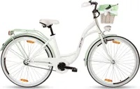 Goetze Style 28 Zoll Citybike, 3-Gang Shimano Nabenschaltung, Tiefeinstieg mit Rücktrittbremse, Damenfahrrad mit Korb