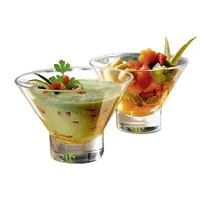 Bormioli Rocco 4680432 Eis-/Dessertschale 'Ypsilon', 375 ml, klar (2er Pack)