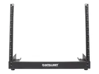 Intellinet 19" 2-Pfosten Desktop-Laborgestell - 12 HE - Flatpack - schwarz - Freistehendes Gestell - 12U - 3,4 kg - Schwarz