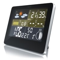 Funkwetterstation mit LCD Farbdisplay inkl. Außensensor & Wettervorhersage-Piktogramm