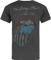 Amplified offizielles Herren Rolling Stones USA Tour 2 T-Shirt NS4455 (S) (Schwarz)