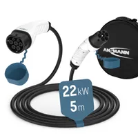 Ladekabel Typ 2 mit 22 kW für Hybrid- & Elektroauto 5 Meter lang