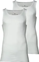 TOM TAILOR pánské tílko, bavlna, dvojité žebrování, bílé, uni, 2-pack velikost: XXL
