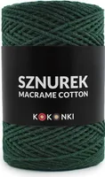 Kokonki Makramee-Baumwollschnur 2mm, 200m Flaschengrün