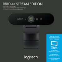 Logitech Brio Stream - 4096 x 2160 pikseli - Full HD - 90 fps - 1280x720@30fps - 1280x720@60fps - 1920x1080@30fps - 1920x1080@60fps - 4096x2160@30fps - 1080p - 5x