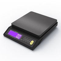 10KG/0.1g Kuchyňská váha Černý LED displej, IP67 vodotěsný, přesná váha Váha pro domácnost s počítáním, funkce tárování, funkce převodu jednotek