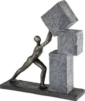 Casablanca by Gilde Dekofigur Skulptur Stacking broncefarben H. 30,5 cm,79896