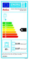 Amica EB 944 100 E, Einbaubackofen, Fine Design, Edelstahl, Window, MF11, Heißluft mit Ringheizkörper, Energieeffizienzklasse A