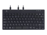 R-Go Split Break Ergonomische Tastatur - QWERTY (UK) - schwarz - kabelgebunden - Mini - Verkabelt -