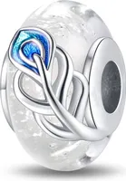 Charms Silber Anhänger Murano Glas Beads für DIY Armband