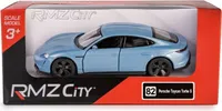 GermanRMZ City Porsche Taycan Turbo S 2020 blau im Maßstab 1:40