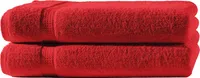 2 Duschtücher rot 70x140 cm Set Baumwolle Frottee Duschtuch Frottiertuch groß