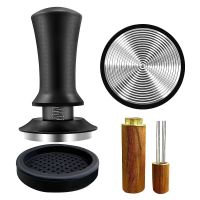 Kaffee Tamper 51mm Espresso Tamper Set Wdt Tool mit 6 0.4mm Dickem Edelstahl Espresso Nadel für Cafes und Kaffeeliebhaber