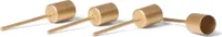 Novaliv 4x Stabkerzenhalter gold I Kerzenpick 10 x 2,5 cm Kerzenstecker für Stabkerzen Weihnachtsdekoration I Kerzenpin Adventskranzdekoration Kerzenleuchter