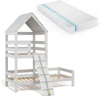 Vitalispa Hausbett Teddy, 90x200 cm mit Matratze, Weiß