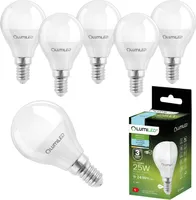 LUMILED LED Lampen E14 P45 2,5W ersetzt (25W Glühlampe) 6 Stück Set 249lm 6500K kaltweiß 180° Lichtwinkel 230V Glühbirne Birne Leuchtmittel Tropfenform Kugel Energiesparlampe