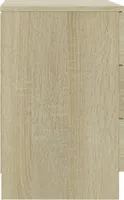 vidaXL Nachttische 2 Stk. Sonoma-Eiche 38x35x56 cm Holzwerkstoff