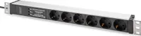 DIGITUS PDU 1U 6x Schuko 16A zásuvky 230V/16A čierna