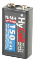 HyCell Akku 9V E-Block Typ 150 (min. 120mAh) NiMH-Akkubatterie (1er-Pack)